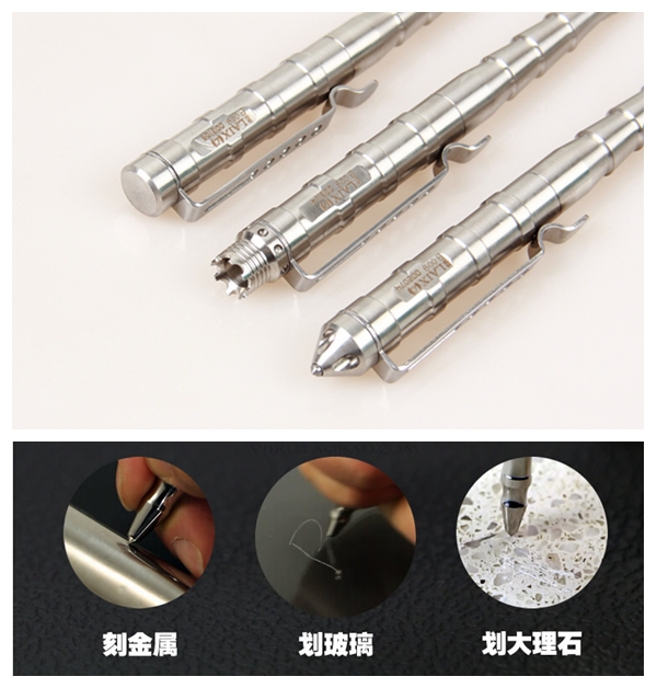 LAIX B009 W ׷̵ ֽ ƿ     ߿   15.2CM * 1.4CM/LAIX B009 W upgrade tungsten steel pen Tactical  Defense Pens Outdoors Survival tools